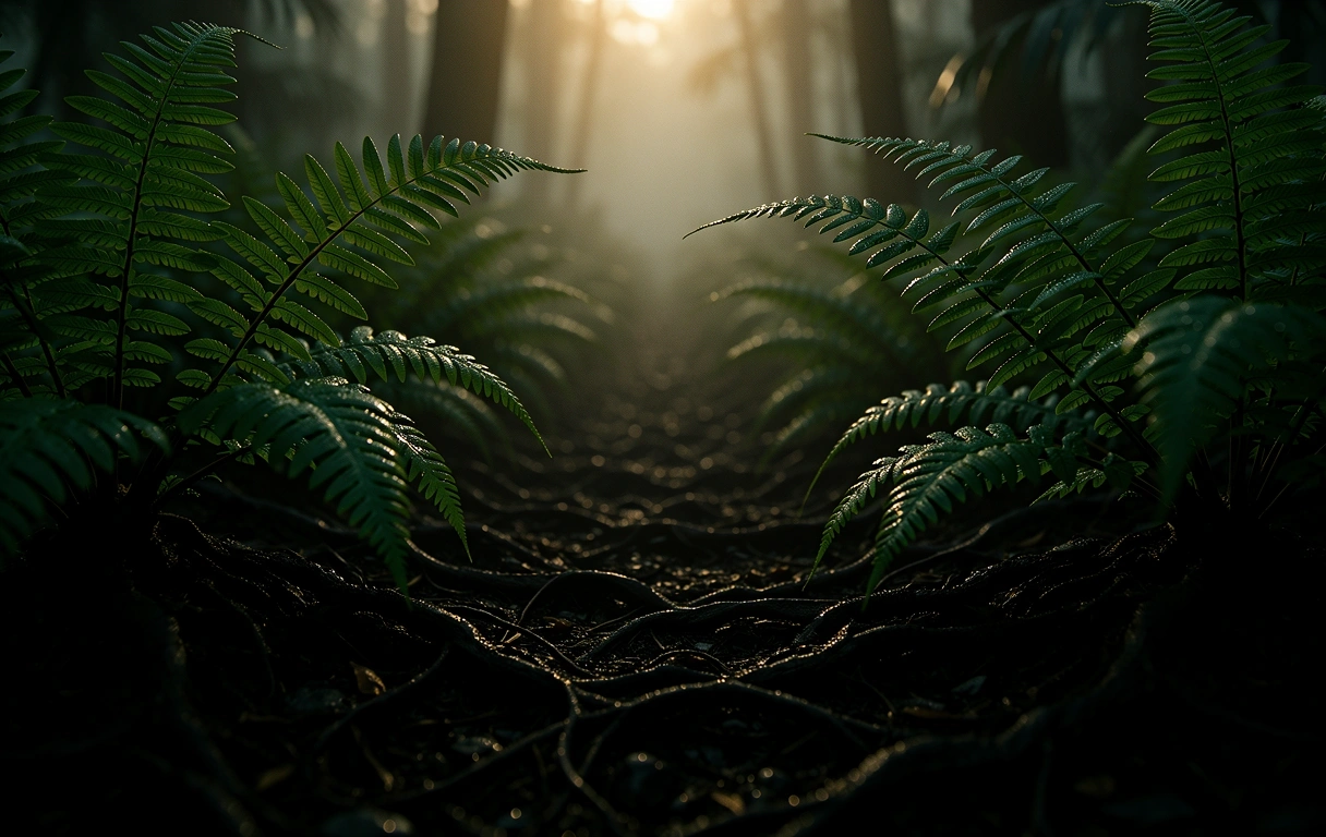 Indonesian forest floor
